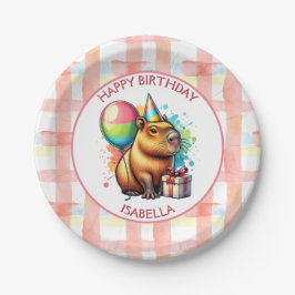 Prato De Papel Capybara themed Girl's Birthday Party