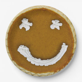 Prato De Papel Cara de tartaruga de abóbora