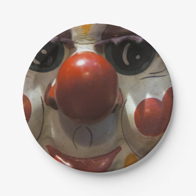 Prato De Papel Cara do palhaço (Frente)