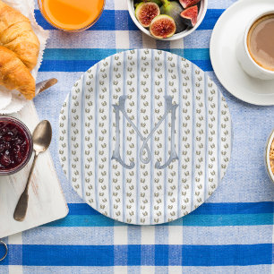 Prato De Papel Caranguejo do Grande Milênio Costeiro Stripes Mono