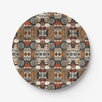 Prato De Papel Caribe africano de luxo sofisticado