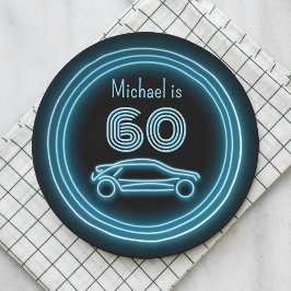 Prato De Papel Carro Race Neon Coupé - Masculinos Personalizados