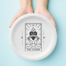 Prato De Papel Cartões de Tarot | CHÁ DE PANELA | Casamento | Tar