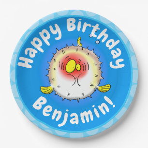 Prato De Papel Cartografia de peixe-porco-espinho-espinho