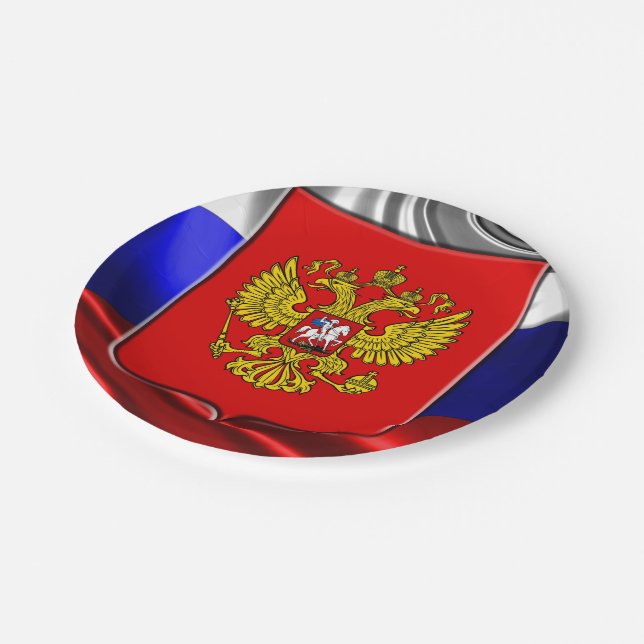 Prato De Papel Casaco de armas russas (Inclinado)