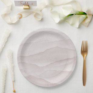 Prato De Papel casamento abstrato poeirento rosa