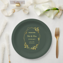 Casamento Botânico Minimalista Real Verde Elegante