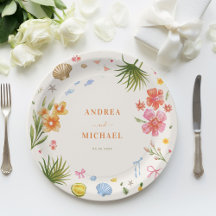 Casamento de árvores tropicais de Arcos de conchas