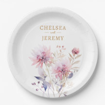 Casamento de Design de Cores de Água de Flores Sel