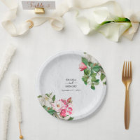 Casamento de Flores de Aquarela Magnolia