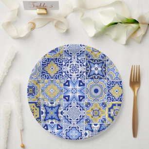 Prato De Papel Casamento de Ivory Minimalista