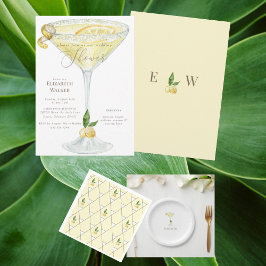 Prato De Papel Casamento de Nome Personalizado de Limoncello