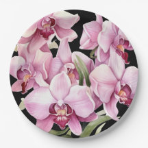 Casamento de Orquídeas Rosa e Preto
