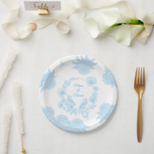 Casamento Floral Azul Romântico 