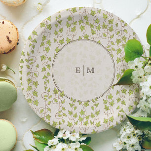 Prato De Papel Casamento Floral Elegante Vitoriano Real