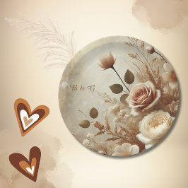 Prato De Papel Casamento Floral Romântico Dreamy