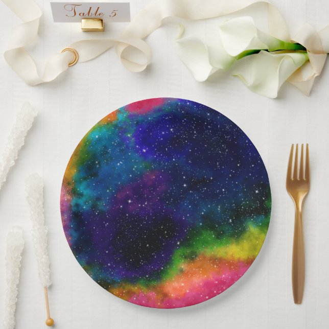 Prato De Papel Casamento Galáctico Sci-Fi (Casamento)