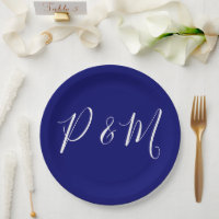 Casamento Minimalista de Indigo Azul e Branco