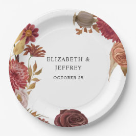 Prato De Papel Casamento outono de outono Botânico Russo