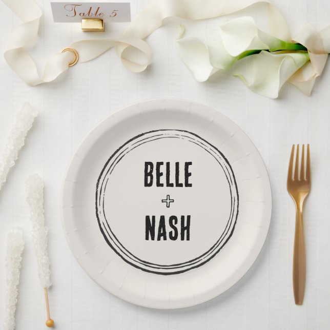 Prato De Papel Casamento Rústico Boho em Celeiro (Casamento)