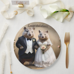Prato De Papel Casamentos australianos de Aussie, casamento