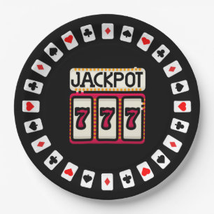 Prato De Papel Casino bateu no Jackpot 777