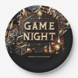 Prato De Papel Casino Game Night Custom