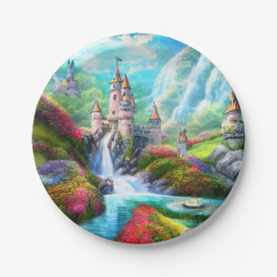 Prato De Papel Castelo de Fantasia