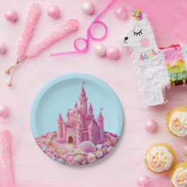 Prato De Papel Castelo Whimsical Shoreline