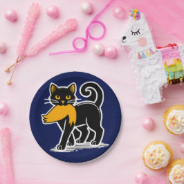 Prato De Papel Cat Ladies Kamala | Harris Walz 2024 Blue