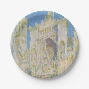 Prato De Papel Catedral de Rouen Portal Luz da Manhã Claude Monet