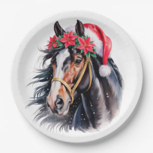 Prato de Papel Cavalo Pintado Natal