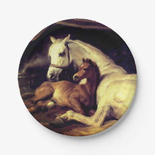 Prato De Papel Cavalos de Landseer