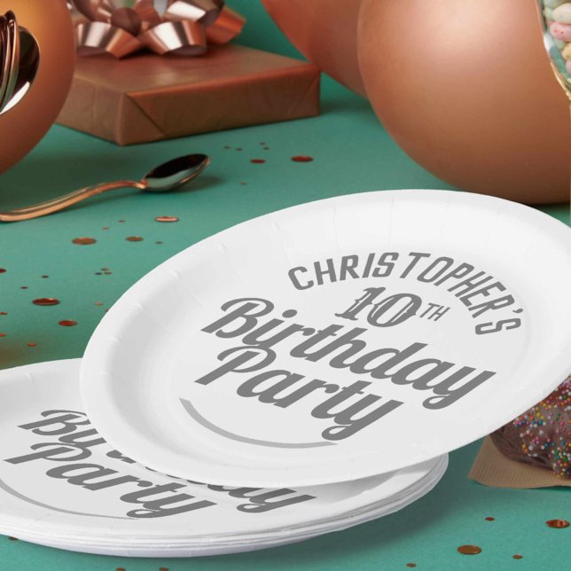 Prato De Papel Celebração das placas de papel de aniversário de 1 (Criador carregado)