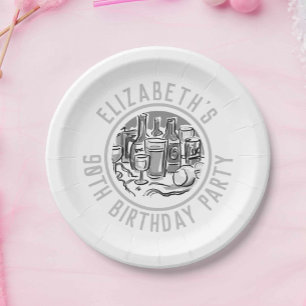 Prato De Papel Celebração de 90 de Aniversário da Idade