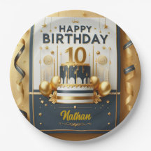 Celebração de aniversário do Elegant Marinho Azul