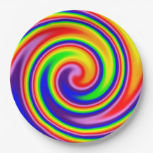 Celebração de Cores de Arco-íris em Espiral com Fo