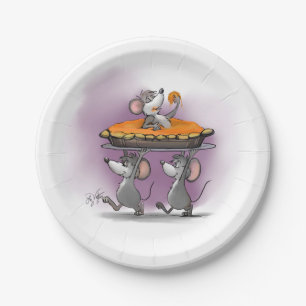 Prato De Papel Celebração do tarte de abóbora