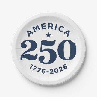 Prato De Papel Celebração dos 250 Anos de Liberdade da América Mi
