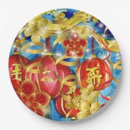 Prato De Papel Celebrações Chinesas