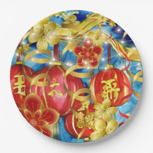 Prato De Papel Celebrações Chinesas