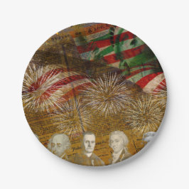 Prato De Papel Celebrar Dia da Independência