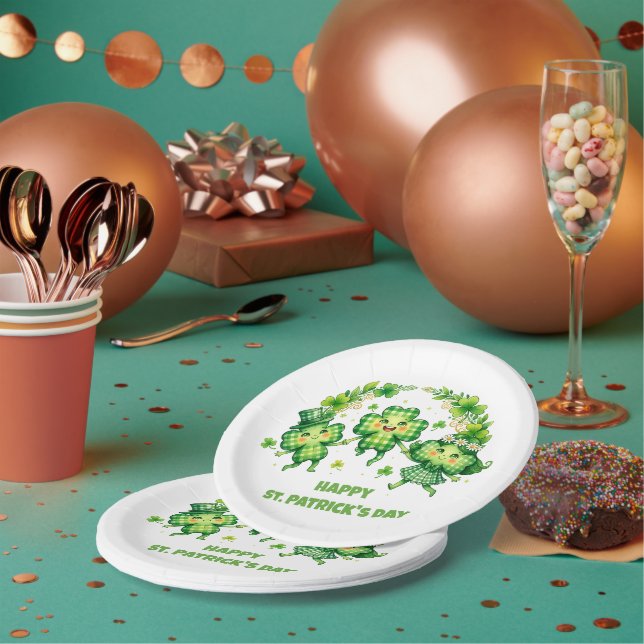 Prato De Papel Celebre o Dia de São Patrício (Múltiplo)