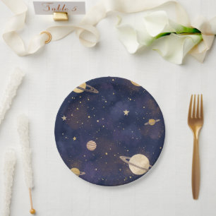 Prato de Papel Celestial – Desenho de Festa Estrel