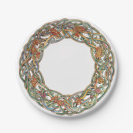 Prato De Papel Celtic Knotwork e Sun Symbols Litha