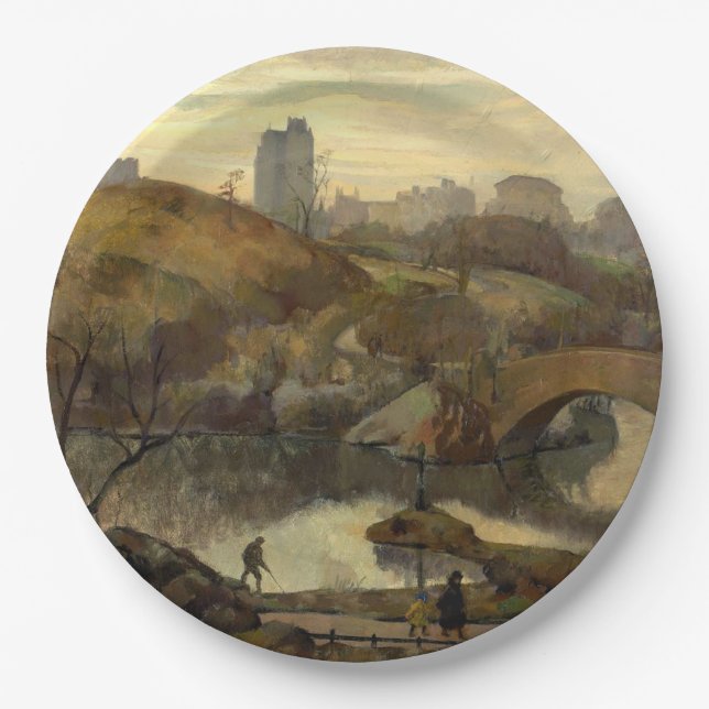 Prato De Papel Cena no Central Park (Nova Iorque, NY, EUA) (Frente)