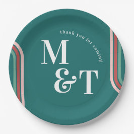 Prato De Papel Cerceta | Estrias de Anos setenta retrorreflectore