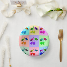 Cerejas coloridas - Pop Art