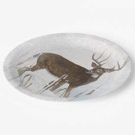 Prato De Papel Cervos de Whitetail