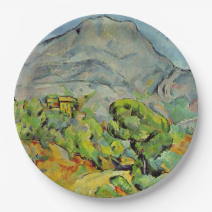 Prato De Papel Cezanne - Estrada perto de Mont Sainte-Victoire